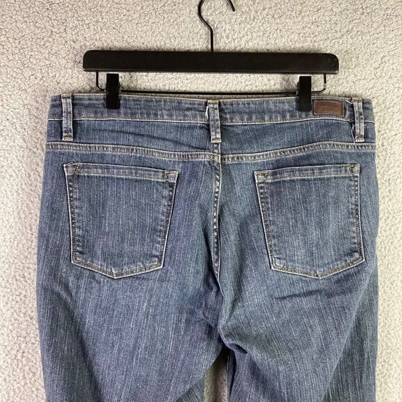 Lee Riders Bootcut Capri Jeans Size 12B Womens Denim Pants Mid Rise Cotton  Blue - Picture 8 of 10